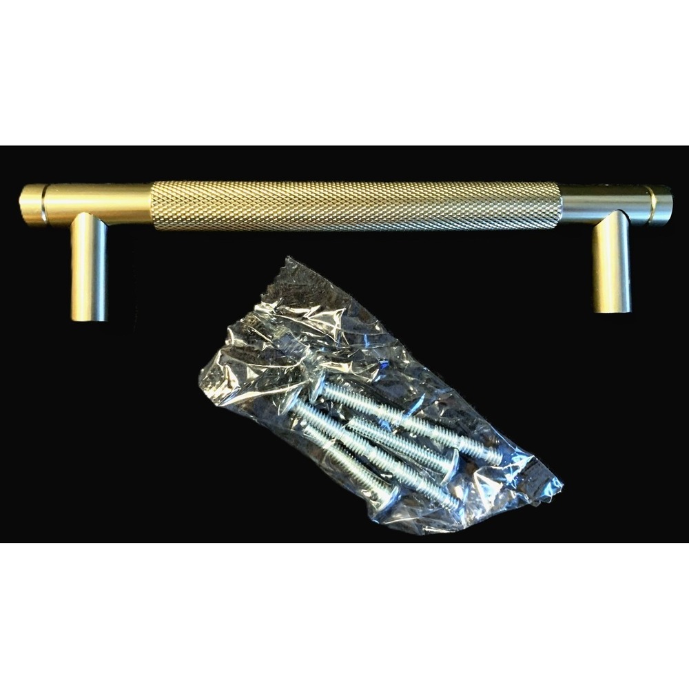 VALUE LOT of 30 - Knurled Aluminum Door, Drawer 6" Pulls Handles 5" Ctrs w Bolts